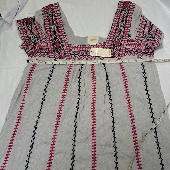 𝅺ANTHROPOLOGIE Maeve Ruidoso Embroidered Dress - Picture 11 of 13